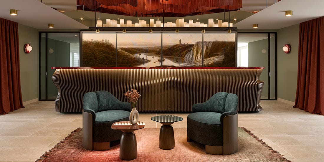 An artist impression of the Lobby on Spirit of the Lorelei